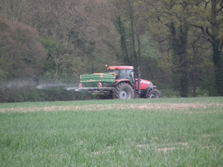 spraying